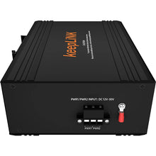Load image into Gallery viewer, keepLINK 12/24V DC Powered 802.3 AF/AT 5-port 10/100Mbps Unmanaged DIN RAIL IP40 Industrial Ethernet PoE Switch 10G switching