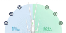 Load image into Gallery viewer, WavLink High Power AC1200 Outdoor Waterproof Wireless Repeater Access Point WiFi Router Dual Band 5G Long Range Extender