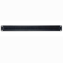 Load image into Gallery viewer, Acconet JD03 Brush Panel, 1U, Black, 19-inch, Cabling and Cabinets, Cabinets and Racks, Cabinet Hardware and Accessories, AC-Cab-Brush-1U