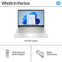 Load image into Gallery viewer, HP 15.6" Touchscreen Laptop,Intel Core i7-1255U,64GB RAM,2TB SSD,Win11 S,Silver + Gaming Mouse