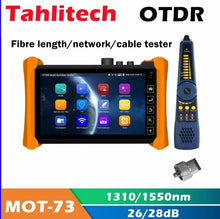 Load image into Gallery viewer, Android OTDR Tester 1310/1550/1610nm 28/26/24dB Fiber Optic Reflectometer VFL OLS OPM Event Map Ethernet Cable Tester OTDR