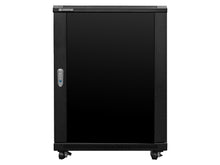 Load image into Gallery viewer, Linkbasic 15U 600 Deep Cabinet 2 Fans (Included), 2 Flat Shelves (Included), Supplied Flat Packed, Cold Rolled Steel; Powder Coated, 850 x 600 x 600mm