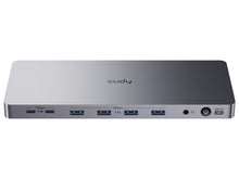 Load image into Gallery viewer, Cudy Dual 4K 10Gbps USB-A & USB-C Gigabit Ethernet Docking Station, 2×HDMI & 2×Display ports, 2×10Gbps USB-C 14W ports, 4×10Gbps USB-A 5W port | CS700