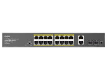 Load image into Gallery viewer, Cudy 16 Port Gigabit PoE 180W PoE budget 2 Gigabit 2SFP Switch with 16x 802.3af/at PoE ports, 2x Gigabit and 2x SFP Uplink ports | GS1018PS2