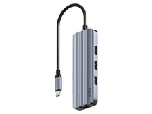 Load image into Gallery viewer, Cudy 6-in-1 4K 60Hz HDMI USB-A and USB-C Gigabit Ethernet Hub, plug and play USB hub 1x 4K 60Hz HDMI port, 3x 5Gbps USB-A ports, 1x 100W USB-C | UH606