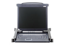 Load image into Gallery viewer, Aten 17'' Slideaway Console PS/2 VGA LCD Console, Single Rail LCD Console (PS/2-USB, VGA) CL1000, with US99kb,USkb,SPkb, with, US,EU,Out Cord Aten