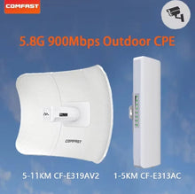 Load image into Gallery viewer, COMFAST 5.8G 900Mbps Outdoor CPE WiFi Router 1-11KM long range Extender High Power Wireless Bridge