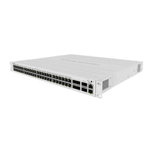 Load image into Gallery viewer, MikroTik Cloud Router Switch CRS354-48P-4S+2Q+RM, 48x Gb RJ45 LAN(all PoE-out), 4x 10G SFP+ cages, 2x 40G QSFP+ cages, RouterOS L5, 1U rackmount, 750W