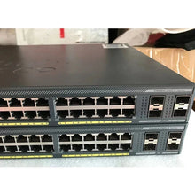 Load image into Gallery viewer, Cisco Catalyst 2960X series Switch with 48 GigE PoE 740W, 4*1G SFP, LAN Base stackable switch delivers (PoE+) - WS-C2960X-48FPS-L