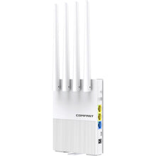 Load image into Gallery viewer, 300Mbps 2.4GHz CAT4 LTE Wireless Router Outdoor 3G 4G SIM Card CPE Router 4 Antennas Industrial WiFi Cover DC Power 4G AP