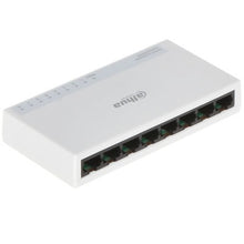 Load image into Gallery viewer, Dahua 8-Port Desktop Fast Ethernet Switch 8× 10/100Mbps ports, integrated design, compact, portable, easy to operate, suitable for small-medium office