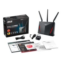 Load image into Gallery viewer, Asus RT-AC86U AC2900 Top 10 AiMesh WiFi 5 Router 802.11AC MU-MIMO Dual-band 2.4 GHz/5 GHz 1600Mbps 4port Gigabit - Let's Fibre Technologies