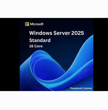 Load image into Gallery viewer, Dell Microsoft Windows Server 2025 Standard Edition Add License 16 Cores, NO Media/KEY Customer Kit, Client Access Licenses (CALs) 634-CVFQ