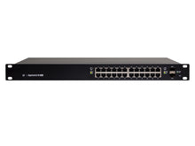 Load image into Gallery viewer, Ubiquiti UISP EdgeSwitch 24x 10/100/1000 Ethernet Ports, 250W, 2x 1.25Gbps SFP Ports, 1x RJ45 Ethernet In/Out Band, 1x IEC Power Cord | ES-24-250W