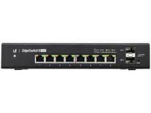 Load image into Gallery viewer, Ubiquiti UISP EdgeSwitch 8 Port PoE 150W 2x 1.25Gbps SFP, 802.3af/at, 1x RJ45 Ethernet In/Out Band, 1x IEC Power Cord (Included) | ES-8-150W