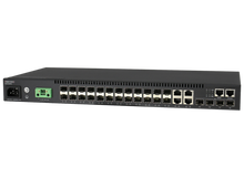 Load image into Gallery viewer, Edge-Core 28 Port Gb Layer 2 Stackable Switch, 20x GE SFP+ 4CG + 4 10G SFP+ ports L2+ Switch 1x RJ45 management port, Dual PSU (AC + DC) ECS4120-28FV2