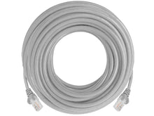 Load image into Gallery viewer, Linkbasic 30 Metre UTP Cat5e Flylead Grey supplied moulded with a boot, Solid Bare Copper, PVC, 10/100/1000Mbps data transmission CAA01-UC5E-30-F