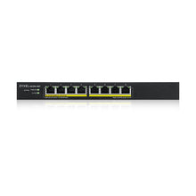 Load image into Gallery viewer, Zyxel GS1915-8EP, 8port GbE PoE Smart hybrid mode Switch, standalone or NebulaFlex Cloud, 60 Watt 802.3at, L2 Gigabit Ethernet 10/100/1000 PoE Managed