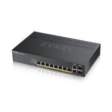 Load image into Gallery viewer, Zyxel GS1920-8HPv2 Web Managed 8-Port PoE Switch - Fast Data Transfer, Easy Setup - 8 x 10/1000Mbps - 2 x Gigabit Combo (RJ45 / SFP) - 130W PoE Budget