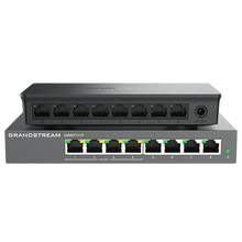 Load image into Gallery viewer, Grandstream Enterprise 8 port Lite Cloud Managed GbE PoE Switch, with 8x GbE RJ45, 4x PoE/PoE+ or +24VDC output mode, GWN Cloud/Manager | GWN7711P