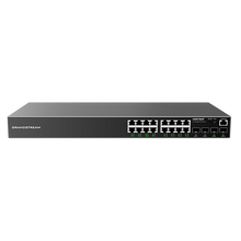 Load image into Gallery viewer, Grandstream GWN7802P Enterprise Layer 2 16-Port 240W Managed Gigabit PoE+ Switch, features 16×Ethernet RJ45 + 4×SFP, 240W PoE Power, GWN Cloud/Manager
