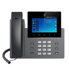 Load image into Gallery viewer, Grandstream GXV3450 Enterprise High End Smart Video Phone, 16 SIP accounts, 16 lines, 2x GbE PoE, WiFi, 5.0-inch touch screen colour LCD, 2 MP cameras