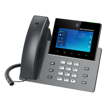 Load image into Gallery viewer, Grandstream GXV3450 Enterprise High End Smart Video Phone, 16 SIP accounts, 16 lines, 2x GbE PoE, WiFi, 5.0-inch touch screen colour LCD, 2 MP cameras