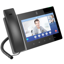 Load image into Gallery viewer, Grandstream GXV3480 Enterprise High End Smart Video VoIP Phone, 16 SIP accounts, 16 lines, 2x GbE PoE, Wi-Fi, 8.0" touch screen color LCD, 2 MP camera