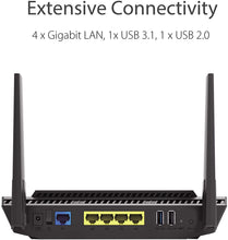 Load image into Gallery viewer, Asus RT-AX56U AX1800 WiFi 6 Dual-Band WiFi 6 Router, Lifetime Internet Security with AiProtection, Whole home WiFi 6 AiMesh