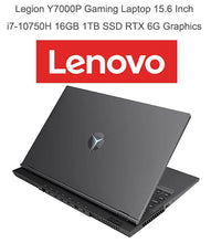 Load image into Gallery viewer, Lenovo Gaming Laptop Legion Y7000P R7000P With i7 NVIDIA RTX 3060 6GB Video 32GB Ram Backlit 15.6 Inch 165Hz