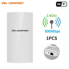 Load image into Gallery viewer, 1KM WiFi Range Wireless Outdoor CPE Router WIFI Extender 2.4G 300Mbps WiFi Bridge Access Point AP Antenna Repeater CF-E130