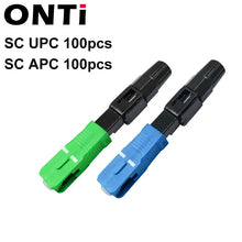 Load image into Gallery viewer, ONTi FTTH Embedded Fiber Optic Fast Connector SC APC Single Mode Fiber Optic Adapter SC UPC Cold Connection Quick Field Assembly