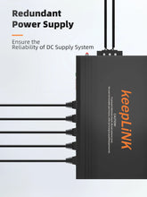 Load image into Gallery viewer, KeepLiNK KP-9000-65-2GX8GP Industrial 10-Port Gigabit Switch with 8-PoE Port and 2-SFP Uplink DIN Rail Mounting IP40 rating VLAN