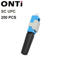 Load image into Gallery viewer, ONTi Newest 50-200pcs SC UPC/APC Single-Mode Fiber Optic Quick connector FTTH Cold Connector Tool Field Assembly Adapter
