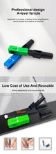 Load image into Gallery viewer, ONTi FTTH Embedded Fiber Optic Fast Connector SC APC Single Mode Fiber Optic Adapter SC UPC Cold Connection Quick Field Assembly