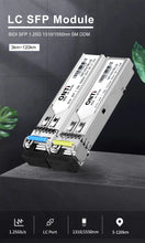Load image into Gallery viewer, ONTi Gigabit SFP Module SM LC WDM 1.25G Bidi Single Mode Fiber Optical Transceiver LC PC/UPC/APC Fiber Cables, 1310nm/1490nm/1550nm