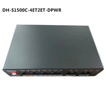 Load image into Gallery viewer, Dahua 4ch PoE Switch DH-S1500C-4ET2ET-DPWR 4CH Ethernet Switch with 250m Power Transit Distance Support PoE PoE+&Hi-PoE Protocol