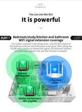 Load image into Gallery viewer, TOTOLINK A720R AC1200 WiFi Router 2.4GHz/5GHz WiFi Repeater 4*5dBi External Antennas Support IPTV