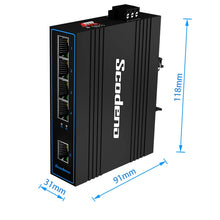 Load image into Gallery viewer, Industrial Ethernet Switch XPTN-9000-45-5TX Fast Network 5 Port 10/100Base-T DIN-rail IP40 Outdoor Network Switch 1G