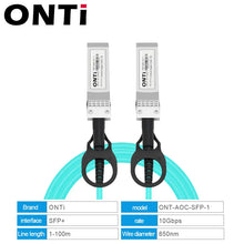 Load image into Gallery viewer, ONTi 10G SFP+ AOC Cable - 10GBASE Active Optical SFP Cable, 1-100Meter, for Cisco, Huawei, MikroTik, HP, Intel, Dell...Etc Switches
