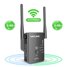 Load image into Gallery viewer, Wavlink Dual Band Wireless WiFi Repeater 2.4G&5G WiFi Extender/Router WiFi Boost Easy Install Wall-plug WPS Button