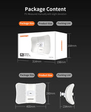Load image into Gallery viewer, Comfast Outdoor Access Point 900Mbps Long Range Extender CPE 5GHz Wireless Bridge Transmission 5-11KM WISP IP65 Waterproof