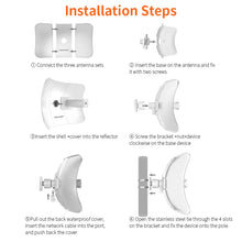 Load image into Gallery viewer, COMFAST 11Km 5GHz 900Mbps Outdoor CPE Wireless Bridge WiFi Repeater Extender Router Access Point 802.11n, 1×10/100Mbps WAN