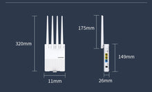 Load image into Gallery viewer, COMFAST 4G LTE Router Portable CPE Modem 300Mbps Outdoor WiFi Access Point Mobile With Sim card Slot 4 Antennas Router