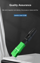 Load image into Gallery viewer, ONTi FTTH Embedded Fiber Optic Fast Connector SC APC Single Mode Fiber Optic Adapter SC UPC Cold Connection Quick Field Assembly