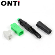 Load image into Gallery viewer, ONTi Newest 50-200pcs SC UPC/APC Single-Mode Fiber Optic Quick connector FTTH Cold Connector Tool Field Assembly Adapter