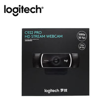 Load image into Gallery viewer, Logitech C922 Pro HD Webcam 1080P Autofocus Built-in Microphone Stream HD Anchor Camera With tripod CMOS image Sensor CE Certified