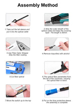 Load image into Gallery viewer, ONTi FTTH Embedded Fiber Optic Fast Connector SC APC Single Mode Fiber Optic Adapter SC UPC Cold Connection Quick Field Assembly