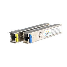 Load image into Gallery viewer, Fiber Optic SFP 1.25G SFP Module Compatible 3km SC Connector 1.25Gbps/1.0625Gbps Single-mode Fiber FTTx Solutions 1310/1550nm