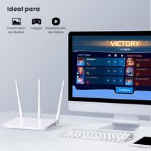 Load image into Gallery viewer, Tenda F3 300Mbps wireless router Repeater AP router Mode 1WAN+3LAN RJ45 Port Multi Language Firmware 3 Internal Antenna